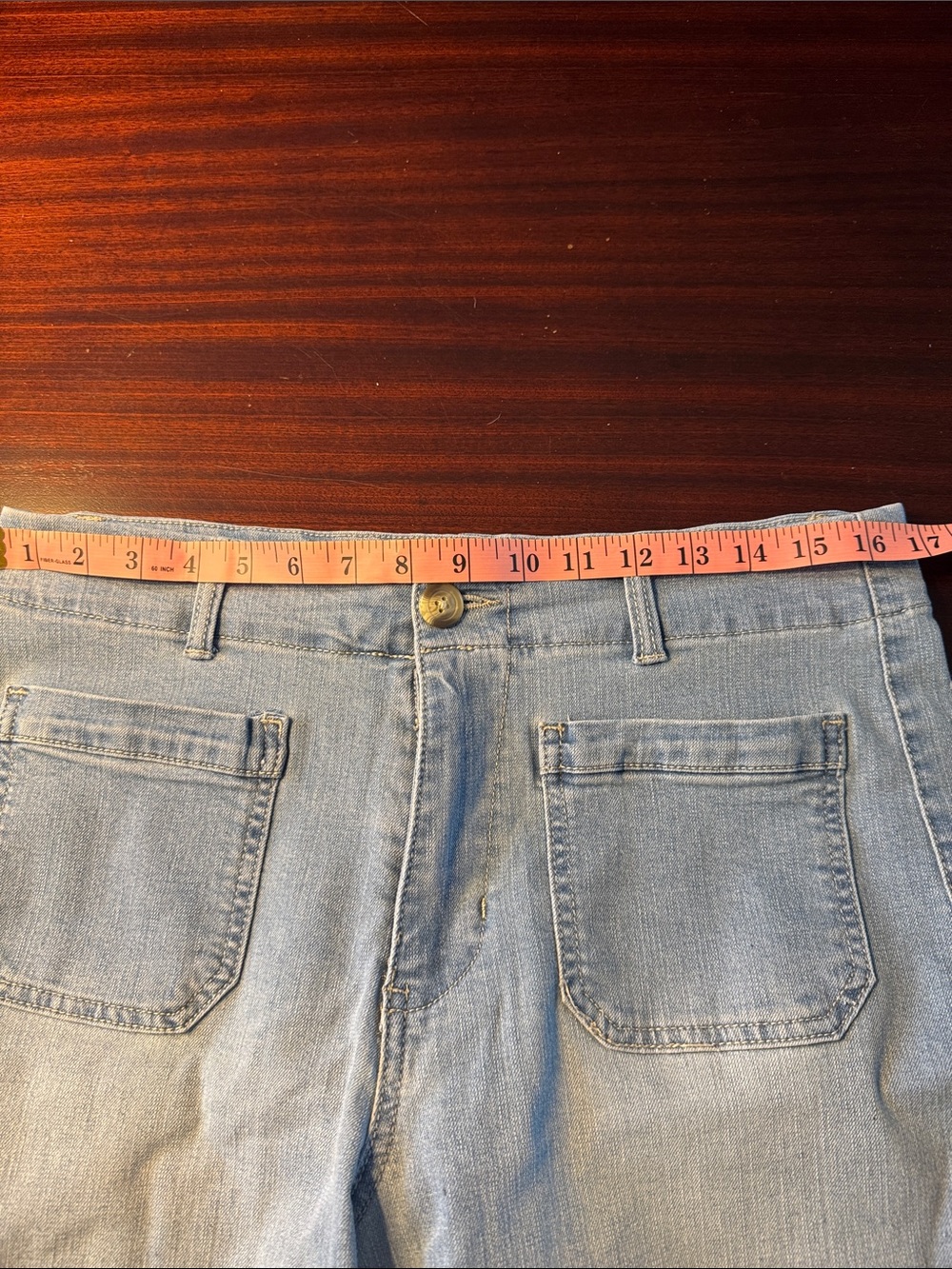 d. jeans Light Wash Ankle Length Wide Leg Women's Jeans - Picture 4 of 5